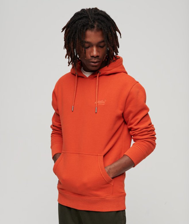 Essential Logo Hoodie Oranje Grootte: XL afbeelding