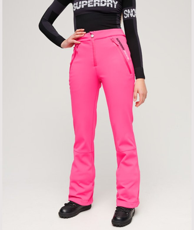 Slimfit Softshell Skibroek Roze Grootte: 40 afbeelding