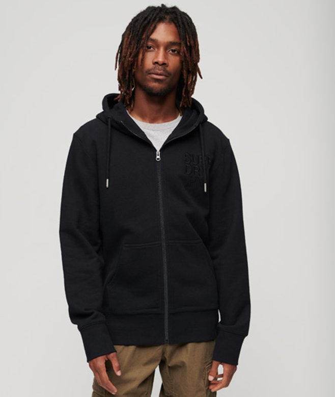 Sweat à Capuche Zippé Brand Mark Taille: M - Superdry - Modalova
