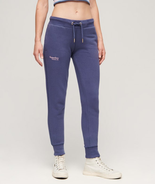 Essential Joggingbroek met Logo Blauw Grootte: 42 afbeelding