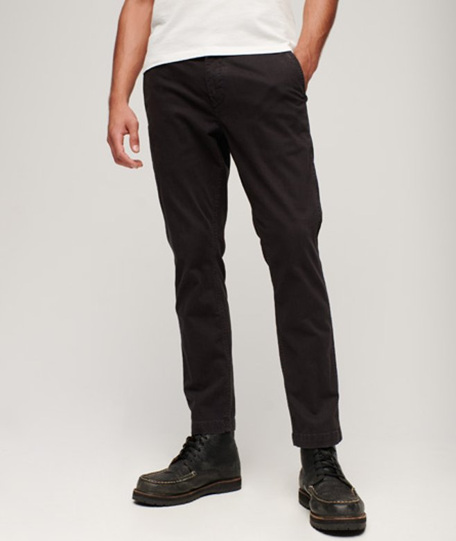 Superdry Slimfit Chinobroek Donkergrijs