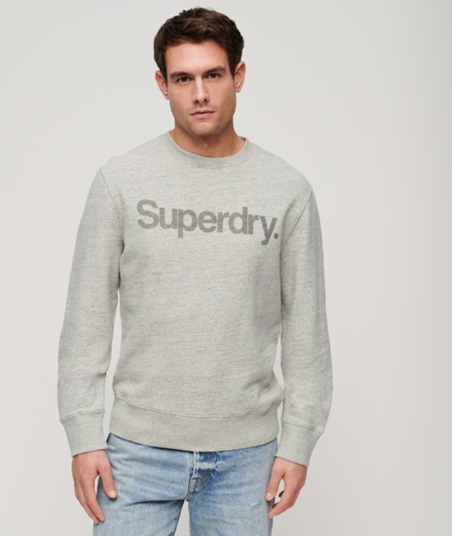 City Sweatshirt met Ronde Hals en Losse Pasvorm Grijs Grootte: XL afbeelding