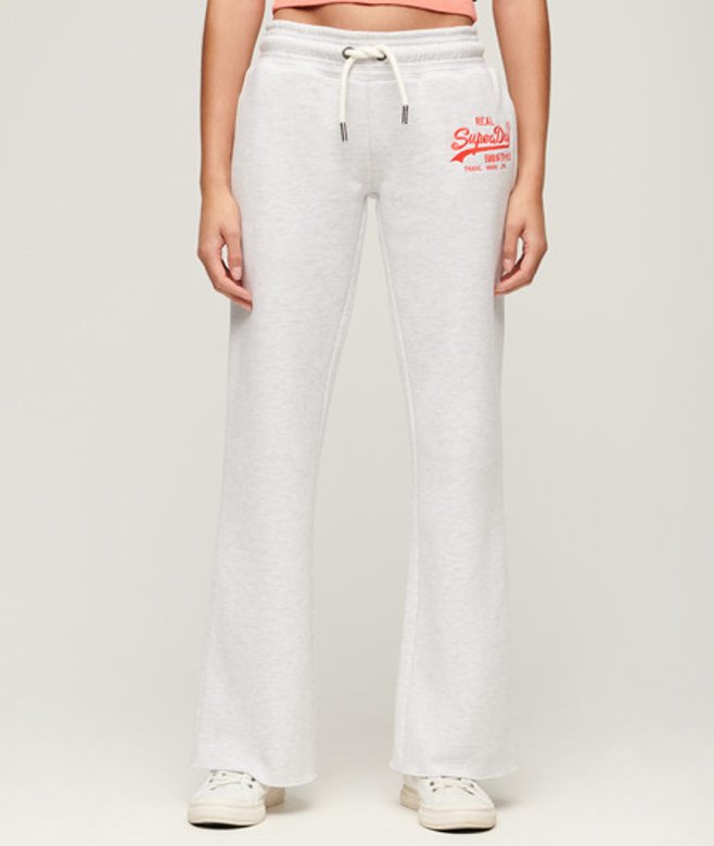 Neon Vintage Flare Joggingbroek met Lage Taille