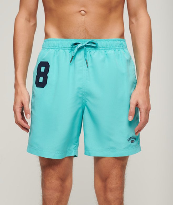 Gerecyclede Polo Zwemshort - 43 cm Blauw Grootte: L afbeelding