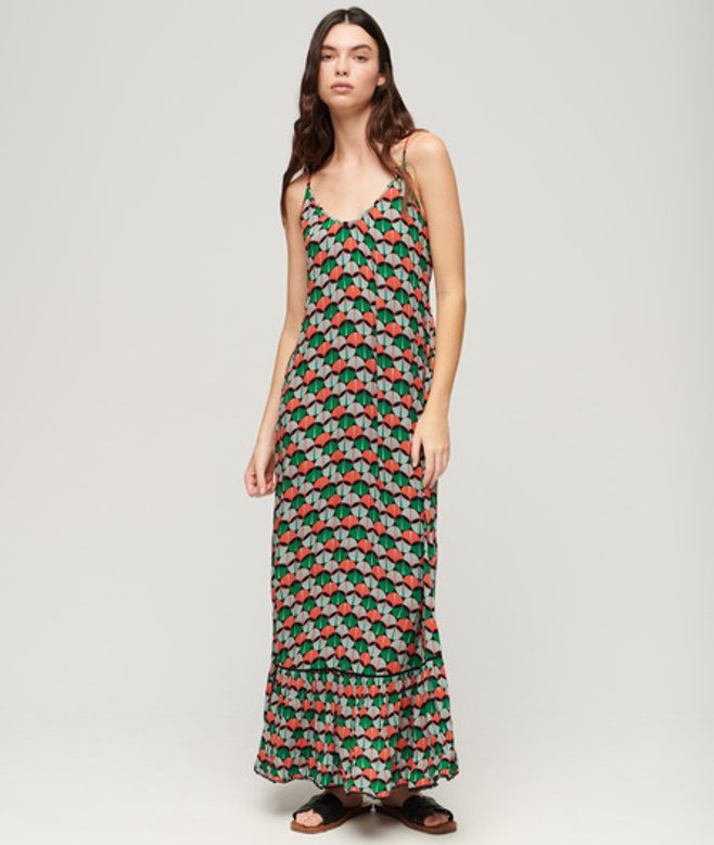 Beach Maxi-hemdjurk Oranje Grootte: 38 afbeelding