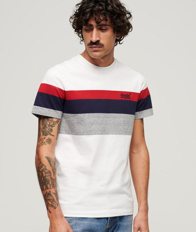 Orange Label Klassiek T-shirt met Strepen