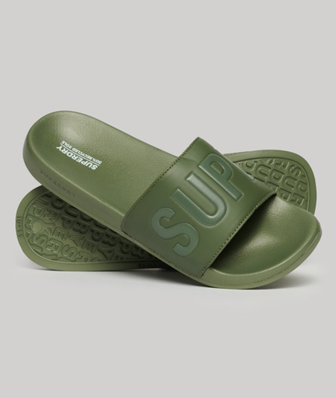 Superdry Men's Core Pool Sliders Khaki / Olive Khaki/olive Khaki