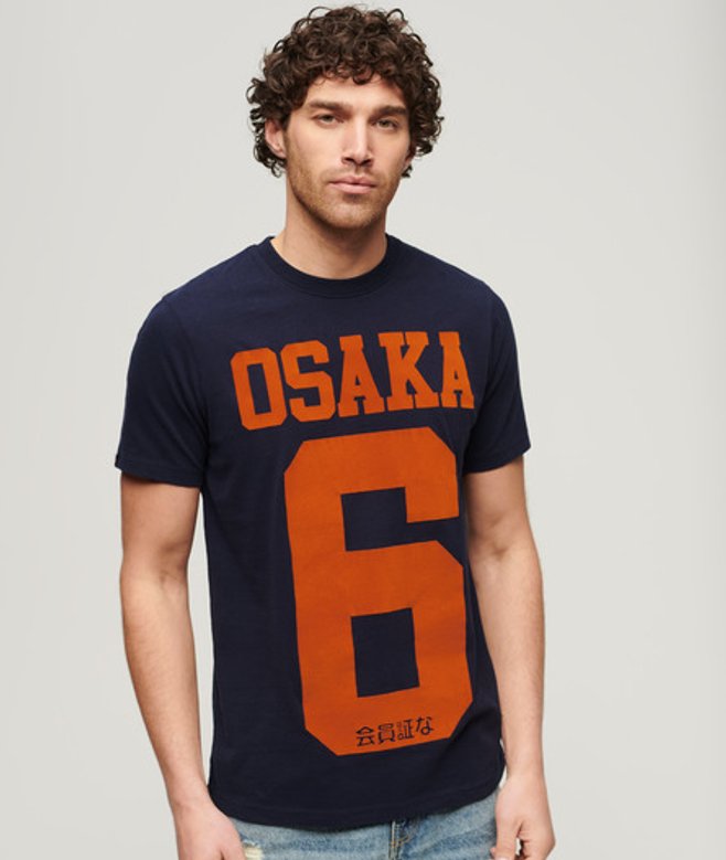 Osaka 6 T-shirt met Print Blauw Grootte: M afbeelding