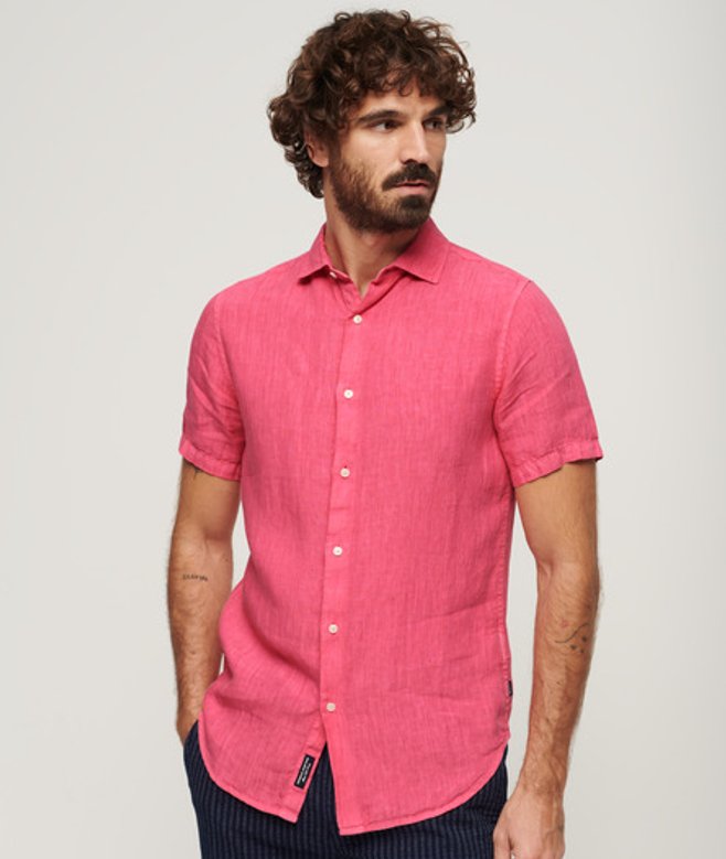 Herren Studios Freizeithemd aus Leinen - Größe: L - Superdry - Modalova