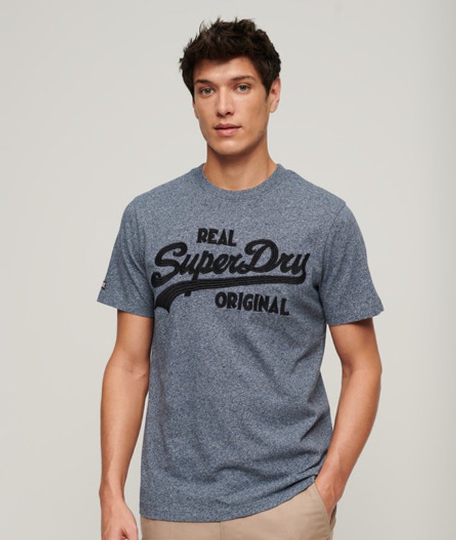 Herren Vintage T-shirt mit Logo-stickerei - Größe: M - Superdry - Modalova