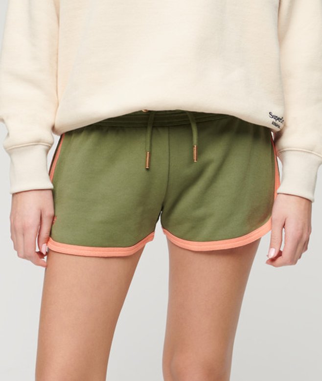 Athletic Essentials Logo Racer Shorts Khaki Grootte: 40 afbeelding