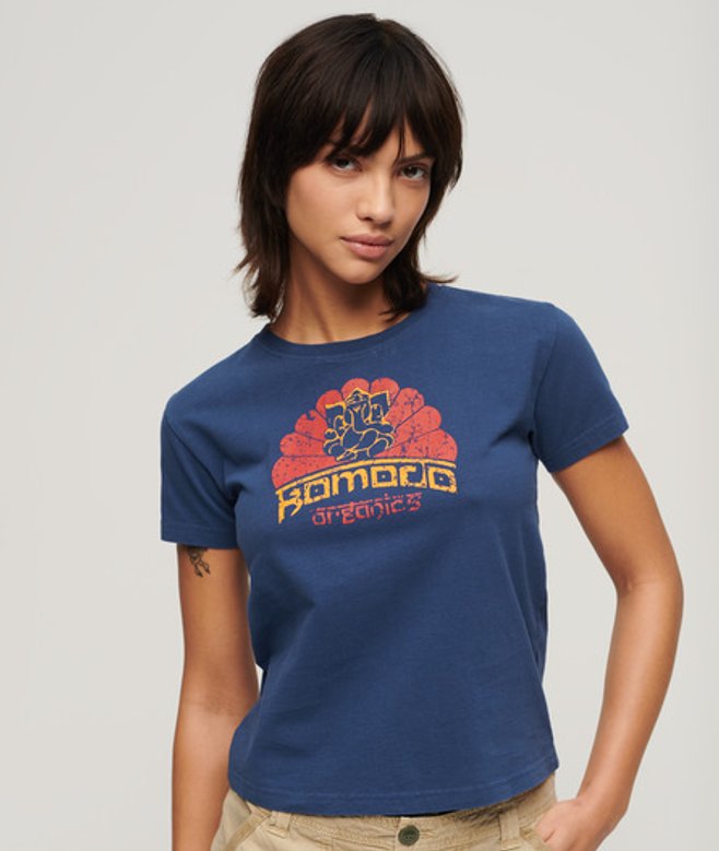 X Komodo Ganesh Aansluitend T-shirt Blauw Grootte: 38 afbeelding