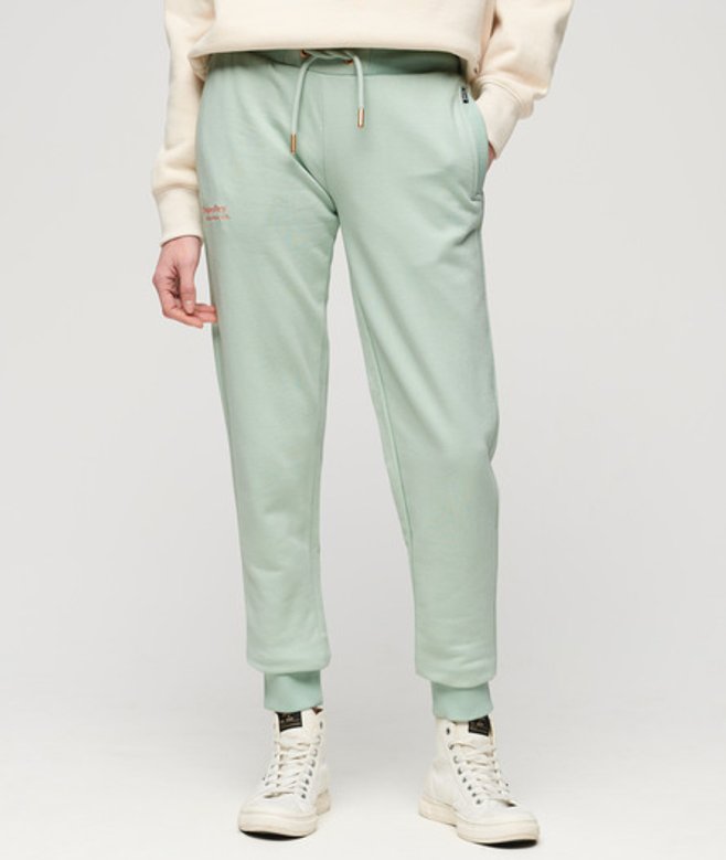 Essential Joggingbroek met Logo Groen Grootte: 44 afbeelding