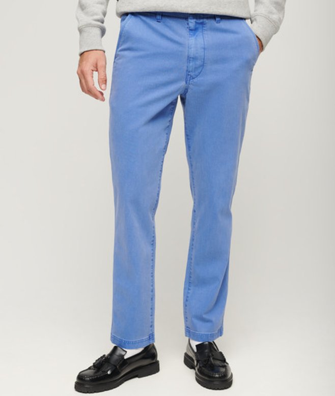 Superdry International Chinobroek Blauw