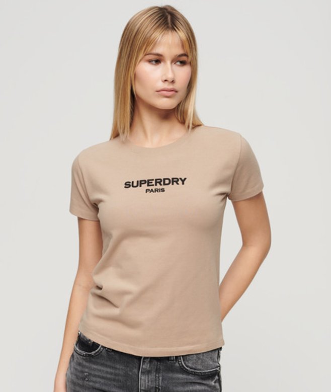 Slimfit Sport Luxe Graphic Topje