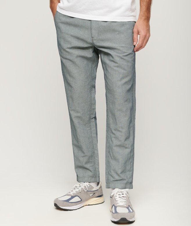 Pantalon en Lin à Cordon de serrage, , Taille: L - Superdry - Modalova