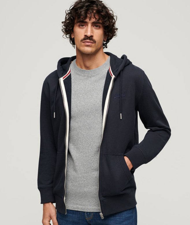 Herren Essential Kapuzenjacke mit Logo - Größe: L - Superdry - Modalova