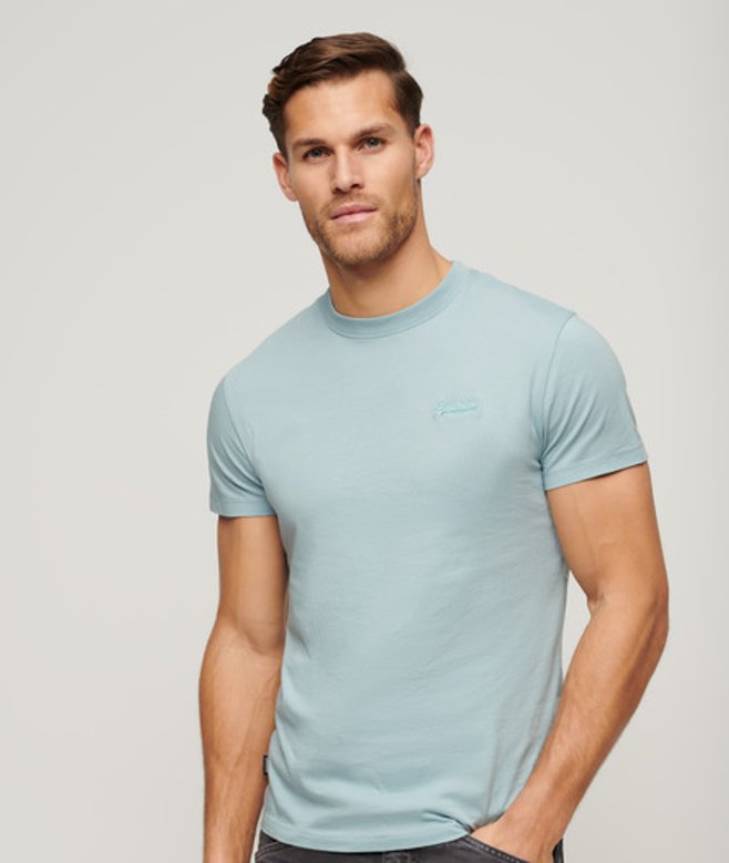 Essential T-shirt van Biologisch Katoen met Geborduurd Logo