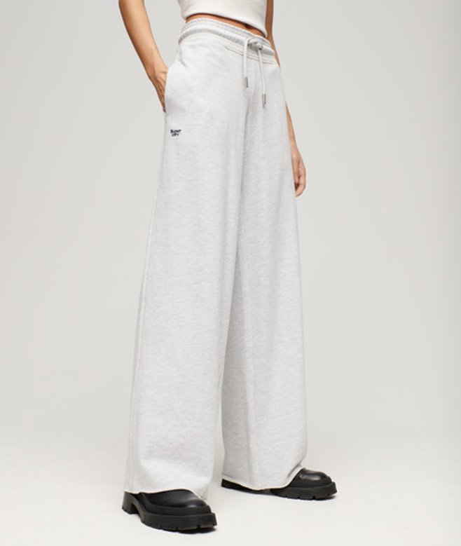 Essential Joggingbroek met Rechte Pijpen en Logo Lichtgrijs Grootte: 38 afbeelding