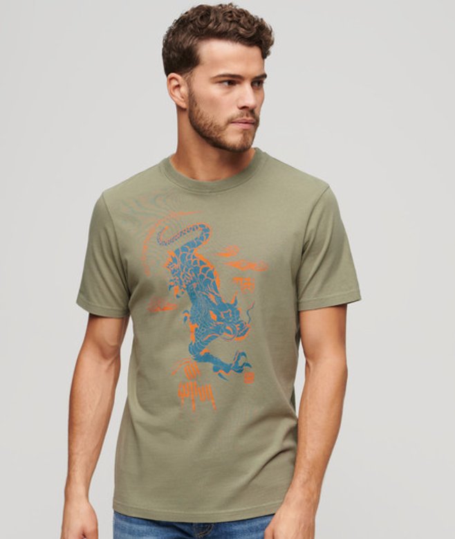 X Komodo Kailash Dragon T-shirt Khaki Grootte: Xxl afbeelding