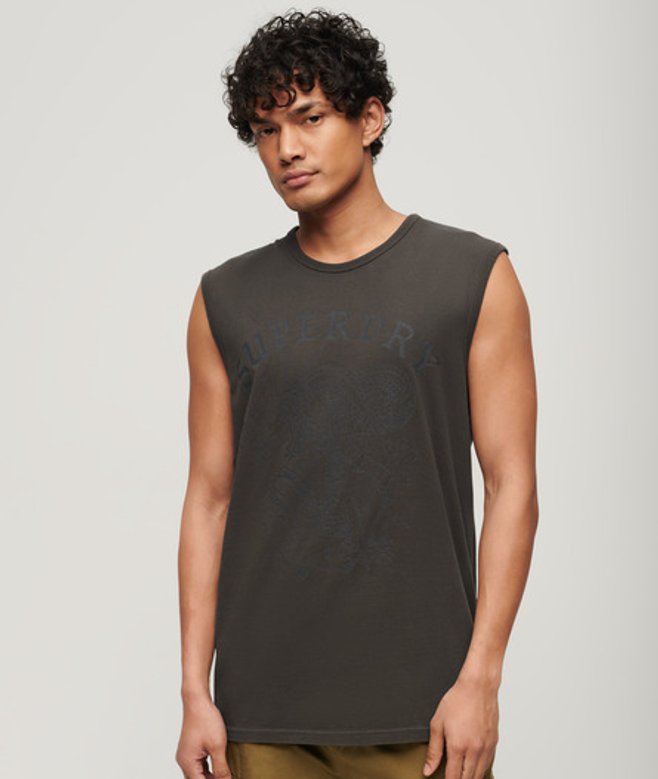 Herren Tanktop mit Tattoo-grafik - Größe: M - Superdry - Modalova