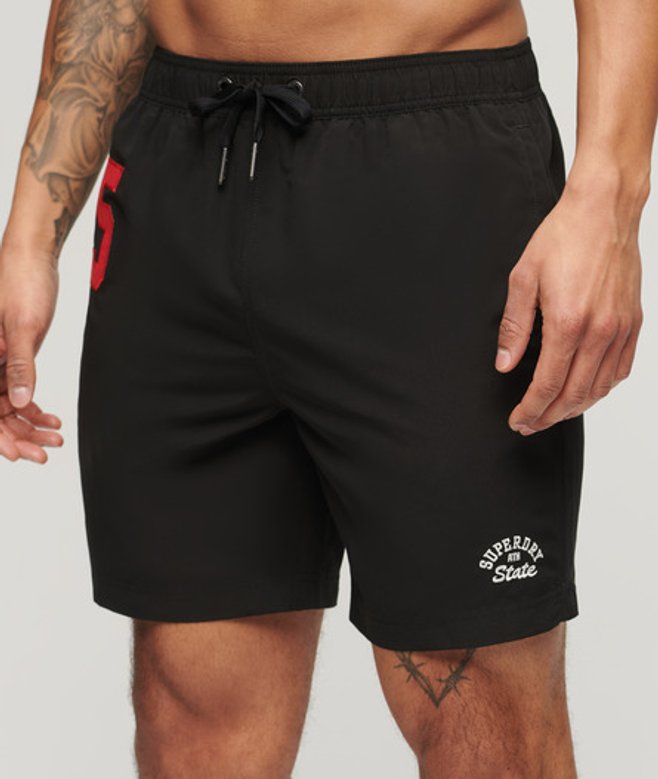 Herren 17" Polo-badeshorts aus Recyceltem Material - Größe: S - Superdry - Modalova