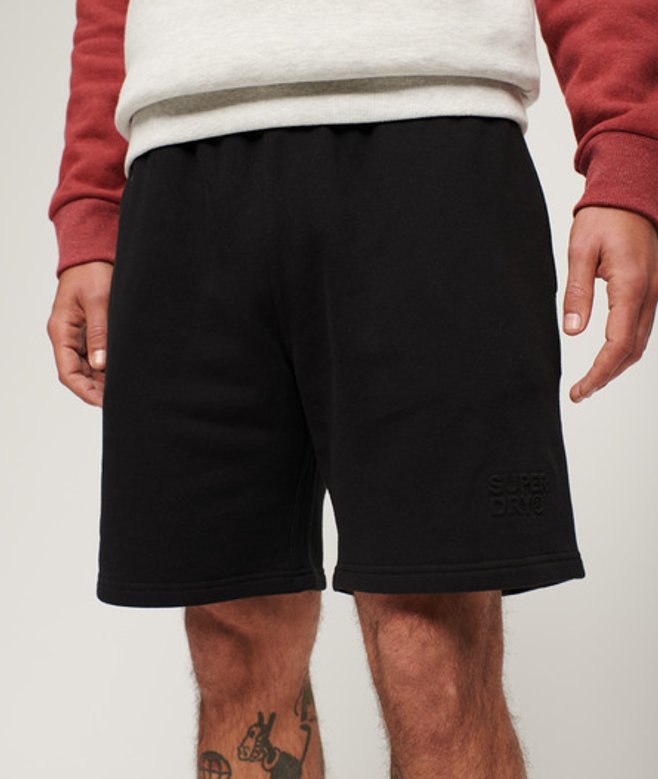 Sportswear Short met Losse Pasvorm en Reliëf Zwart Grootte: L afbeelding