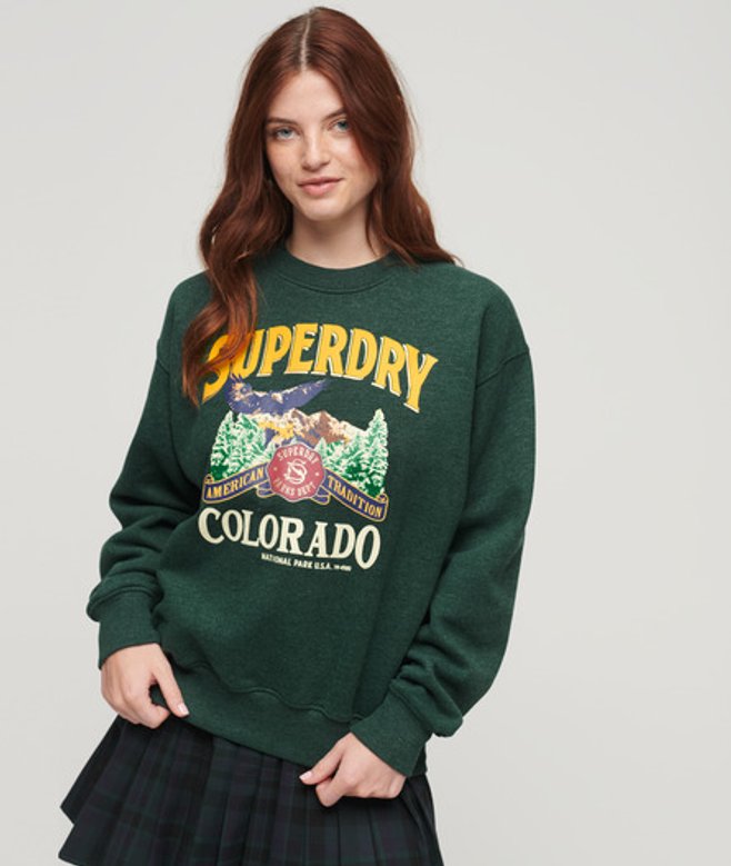 Travel Souvenir Sweatshirt met Ronde Hals