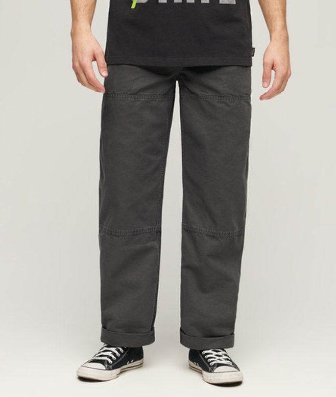 Superdry Vintage Carpenter Broek Donkergrijs