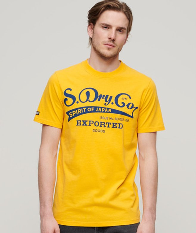 Classic Spirit T-shirt Goud Grootte: M afbeelding