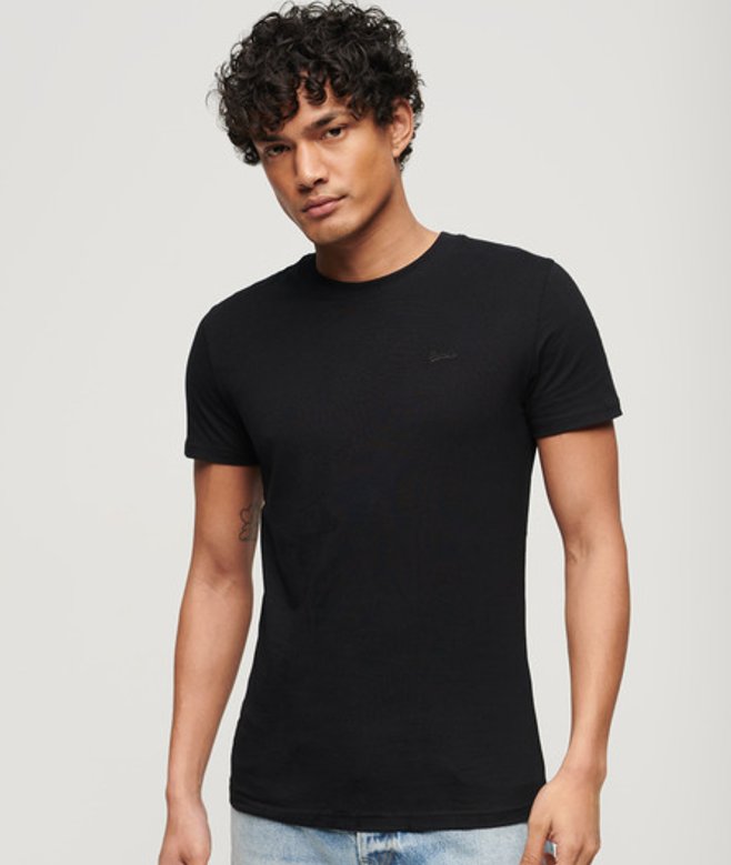 Essential T-shirt van Biologisch Katoen met Klein Logo Multi Grootte: Xxl afbeelding