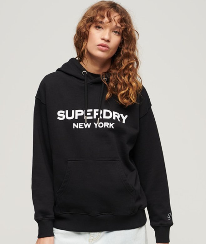 Sport Luxe Hoodie met Losse Pasvorm