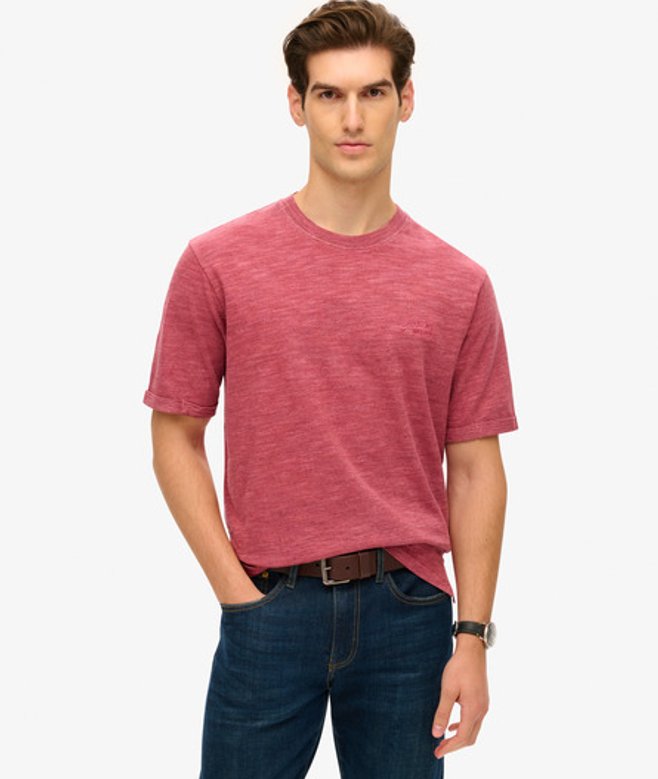 Herren Überfärbtes, Strukturiertes und Meliertes T-shirt - Größe: XL - Superdry - Modalova