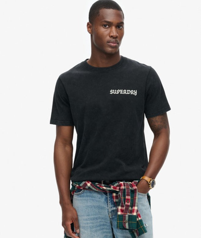 Superdry Men's Tattoo Graphic T-shirt Black