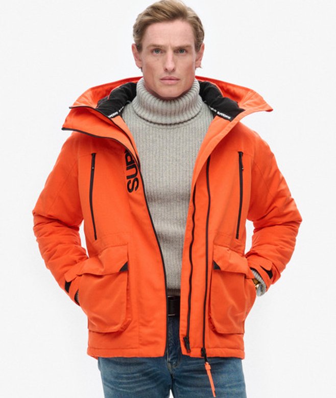 Ultimate SD Windbreaker met Capuchon en Borduursel Oranje Grootte: XL afbeelding