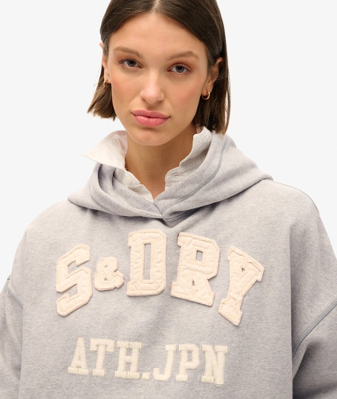 Athletic Essentials Oversized Hoodie met Applicatie