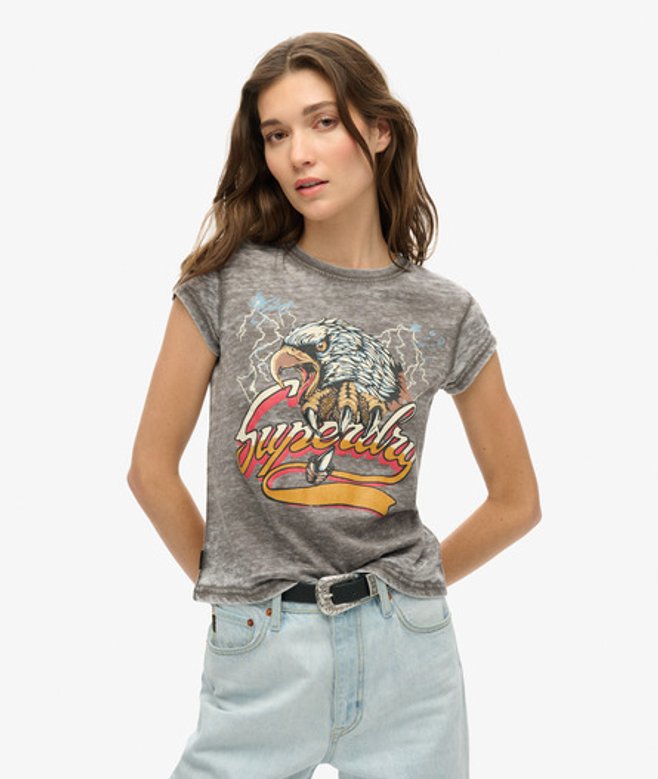 Biker Rock T-shirt met Print