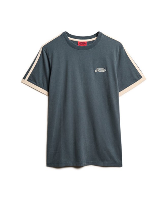 Superdry Men's Essential Logo Retro Striped T-shirt Navy / Classic Navy