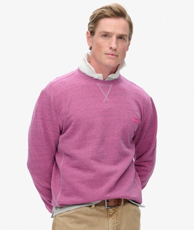 Overgeverfd Marl Sweatshirt met Ronde Hals