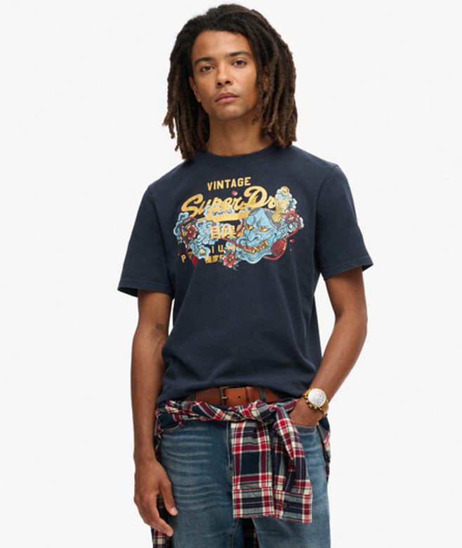 Tokyo T-shirt met Print Blauw Grootte: Xxl afbeelding