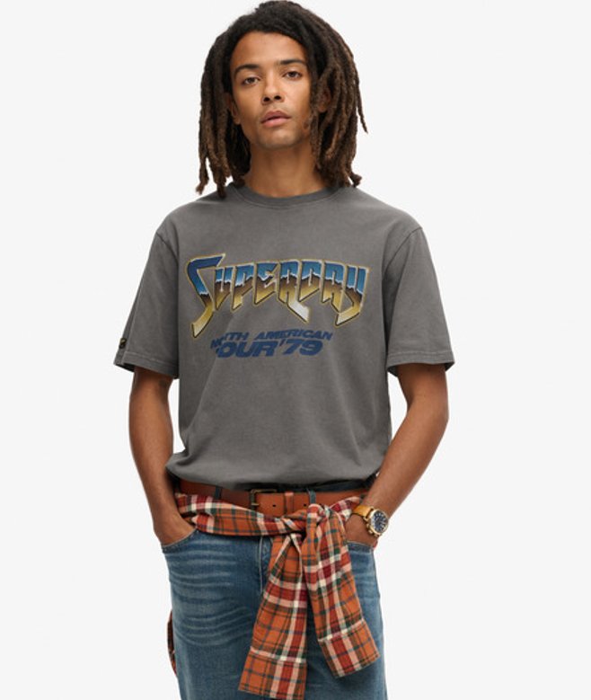 T-shirt 70s Rock Graphic Band Taille: Xxl - Superdry - Modalova