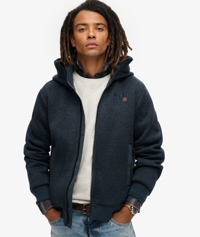 Bomber à Capuche en Maille Contrecollée Taille: Xxxl - Superdry - Modalova