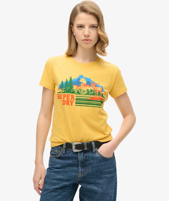 Dames T-Shirt Ajusté à Rayures Outdoor , Taille: 40 - Superdry - Modalova