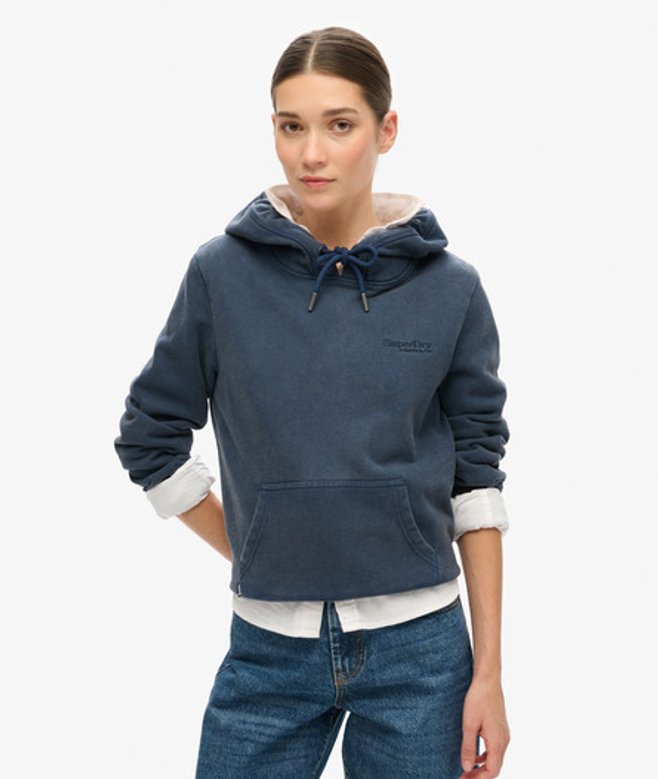 Damen Leicht Aufgerautes Essential Logo Hoodie - Größe: 40 - Superdry - Modalova