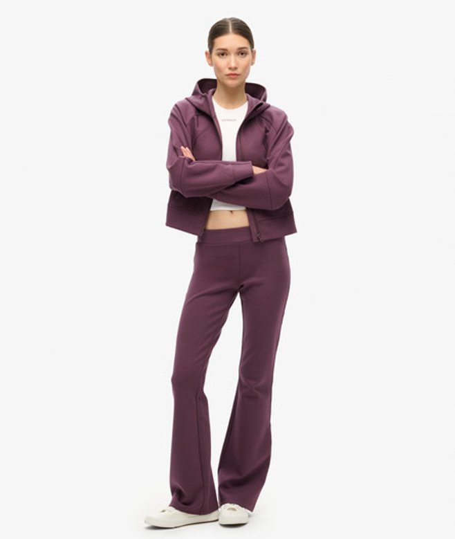 Pantalon de Survêtement évasé à Taille Basse Sport Tech Taille: 40 - Superdry - Modalova