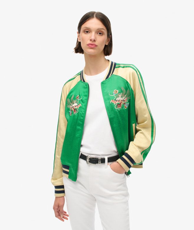 Bomber Brodé Suikajan Taille: 40 - Superdry - Modalova