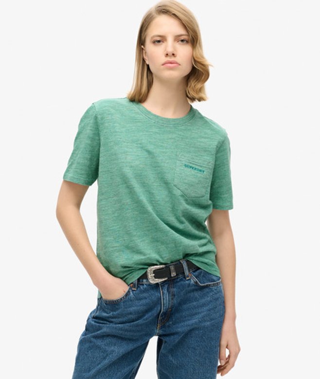 Essential Overdyed T-shirt met Logo Geen Grootte: 40 afbeelding