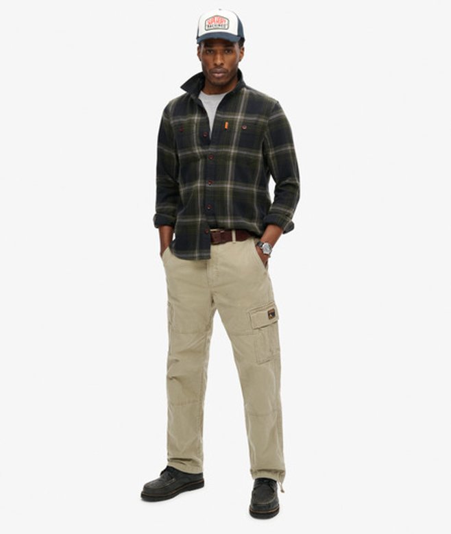Herren Weit Geschnittene Cargohose aus Bio-baumwolle - Größe: 30/32 - Superdry - Modalova