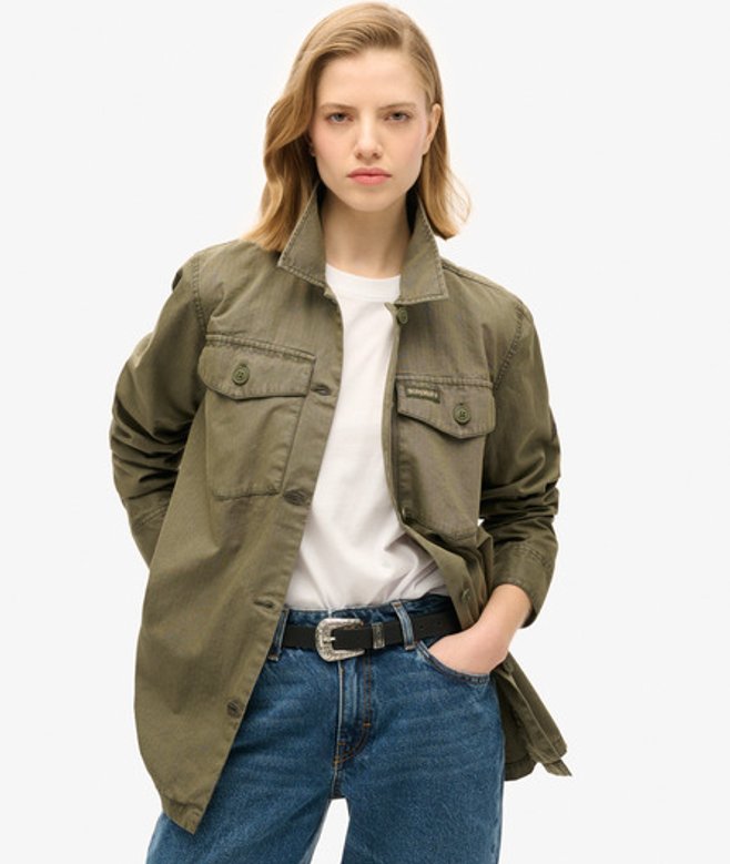 Surchemise Militaire, , Taille: 40 - Superdry - Modalova