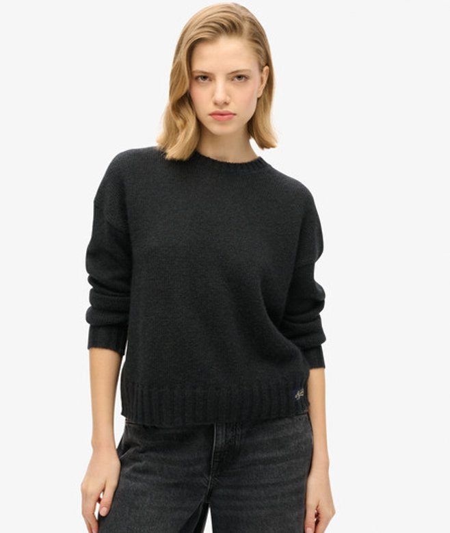 Essential Trui met Ronde Hals Blauw Grootte: 38 afbeelding